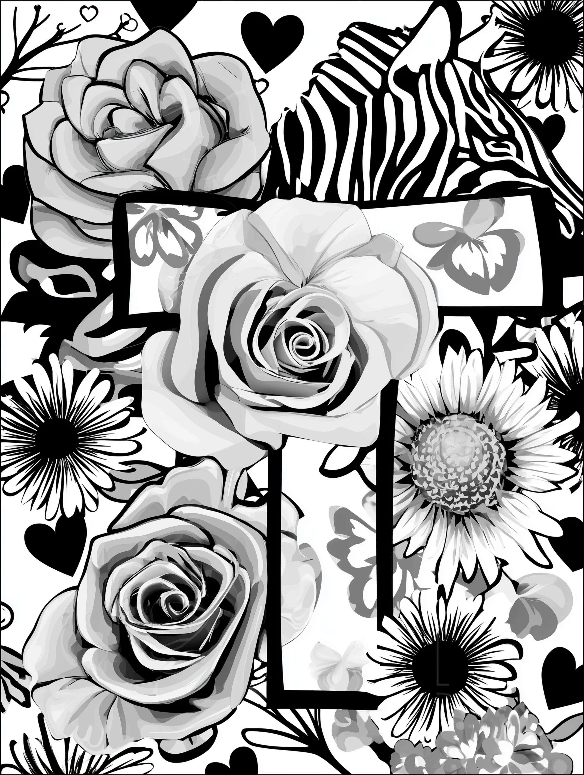 Free printable letter coloring page for adults featuring the letter T